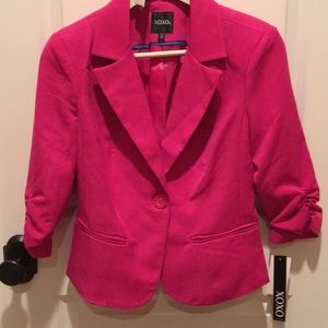 XOXO Magenta Blazer, Size S.